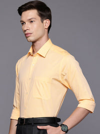 Raymond Slim Fit Self Design Textured Pure Cotton Formal Shirt