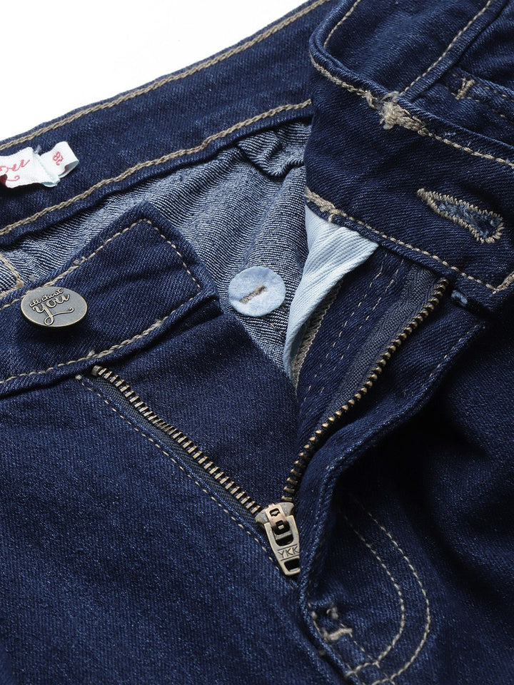 all about you Women Wide Leg High-Rise Stretchable Jeans
