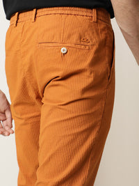 RARE RABBIT Monter Drawstring Slim Fit Pure Cotton Casual Trouser