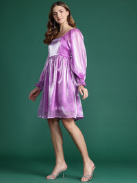 DressBerry Puff Sleeve A-Line Dress