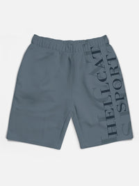 HELLCAT Boys Pack of 3 Mid-Rise Colourblocked Printed Cotton Shorts