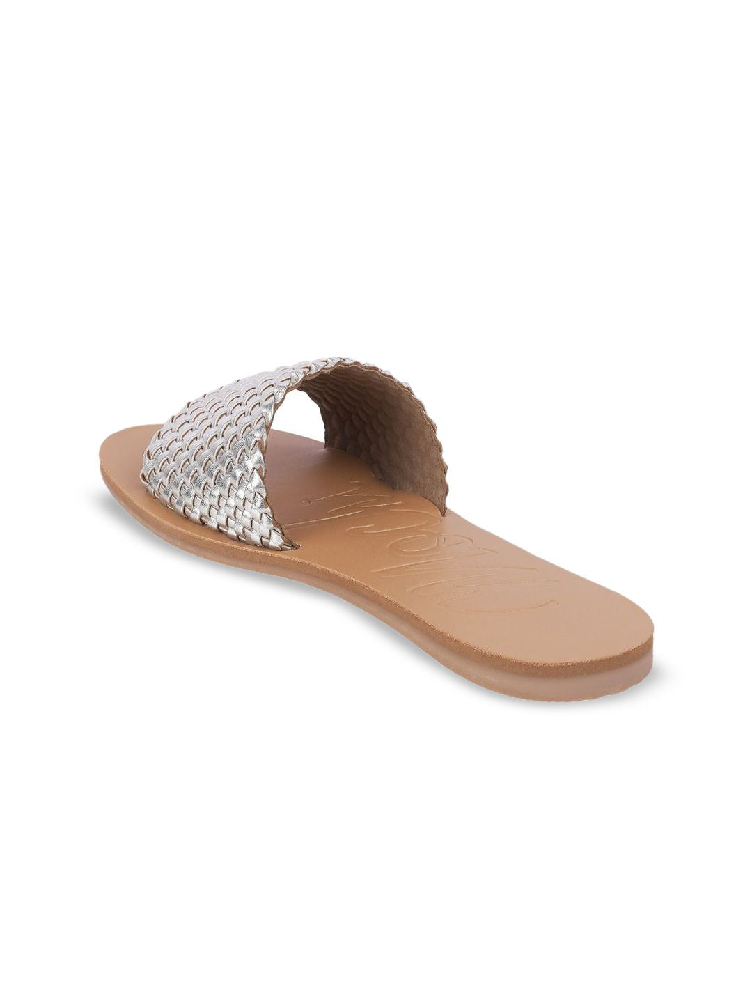 Mochi Women Embellished Open Toe Flats
