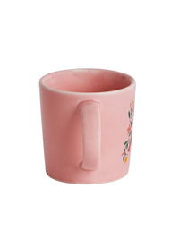 Chumbak Peach Printed Microwavable and Dishwasher Safe Ceramic Matte Mug 300ml