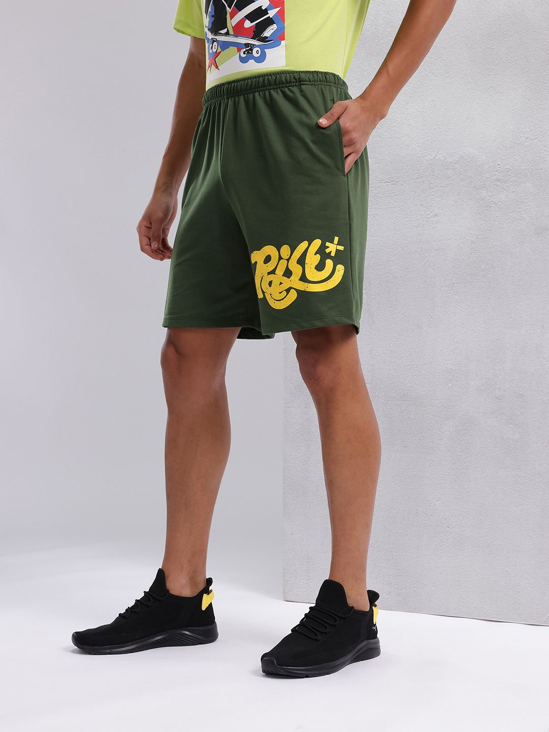 HRX by Hrithik Roshan Men Typography Print Lifestyle Shorts