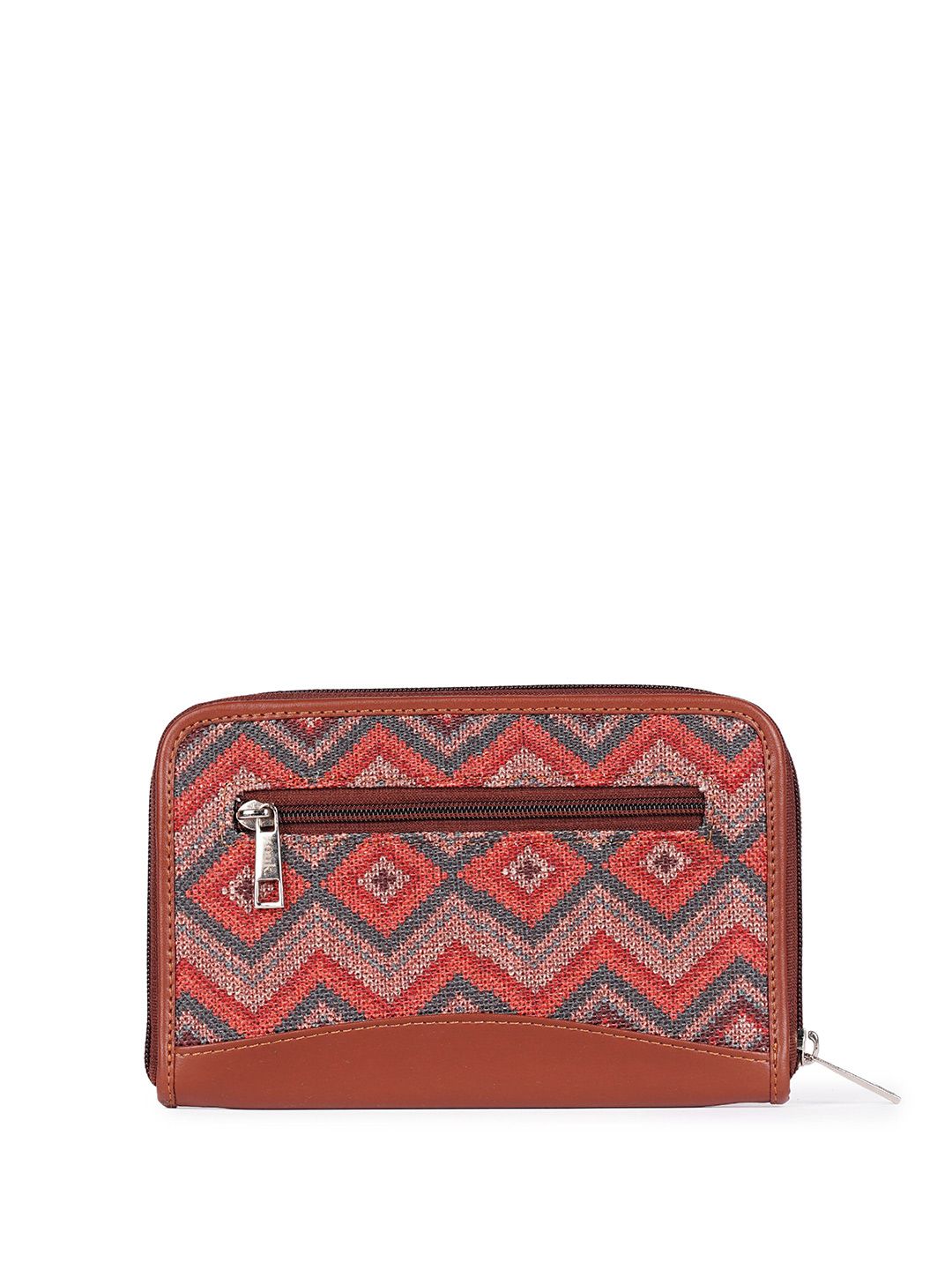 ZOUK Women Ethnic Motifs Printed Zip Around Wallet