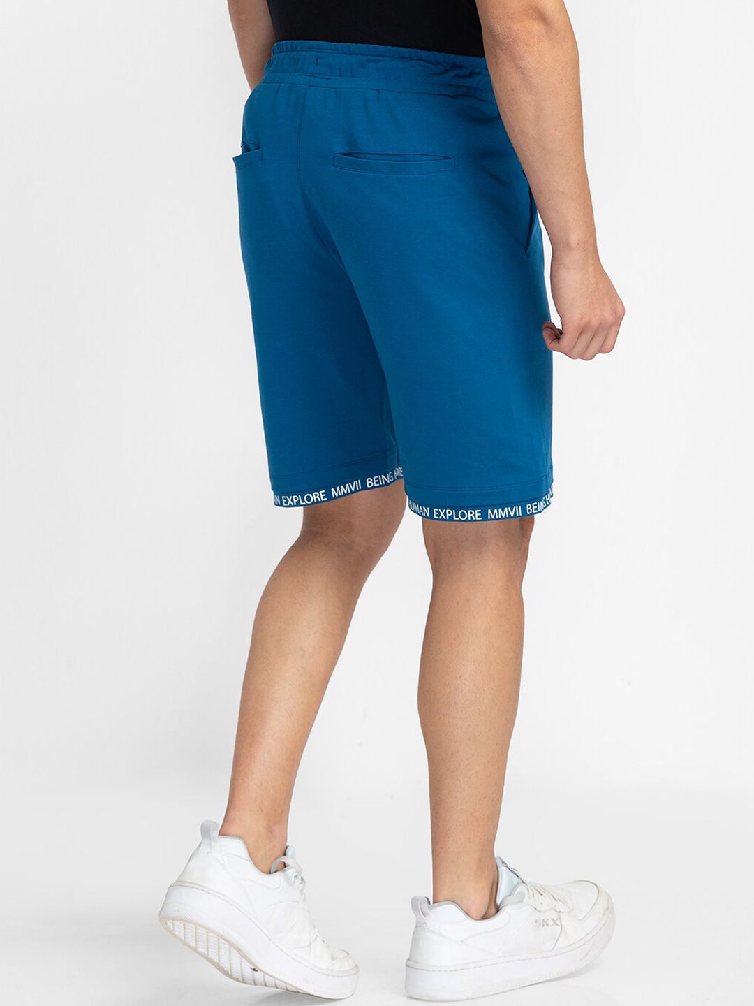 Being Human Men Mid-Rise Printed Sports Shorts