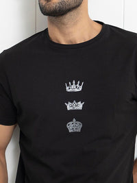 RARE RABBIT Men Pilar Graphic Printed Cotton Slim Fit T-Shirt