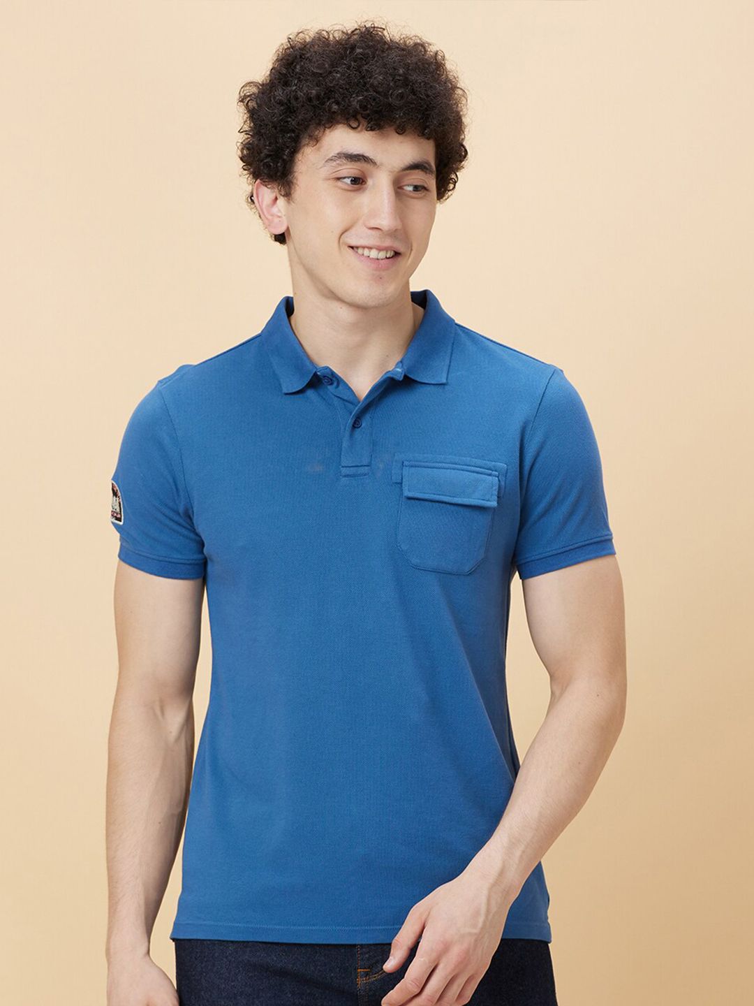 Being Human Polo Collar Pocket Detailing Casual T-shirt