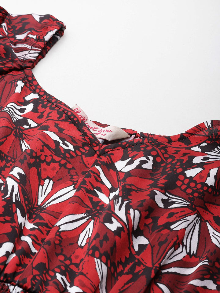 all about you Floral Print Satin Maxi Dress