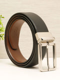 Teakwood Leathers Men Textured Leather Reversible Belt