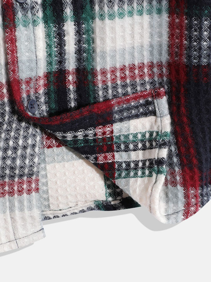 Monte Carlo Boys Checked Textured Shirt