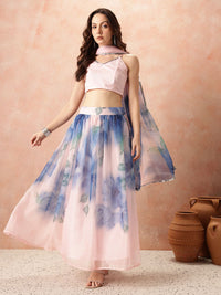 all about you Printed Ready to Wear Lehenga Set With Dupatta
