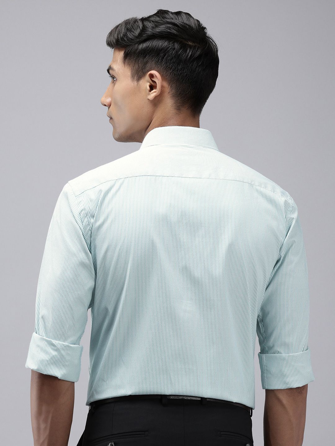 Park Avenue Slim Fit Opaque Striped Easy Care Formal Shirt