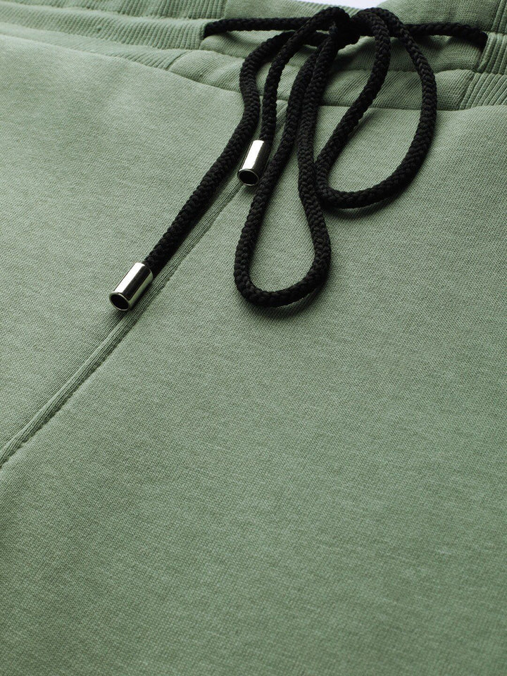STREET 9 Women Green Regular Fit Solid Joggers