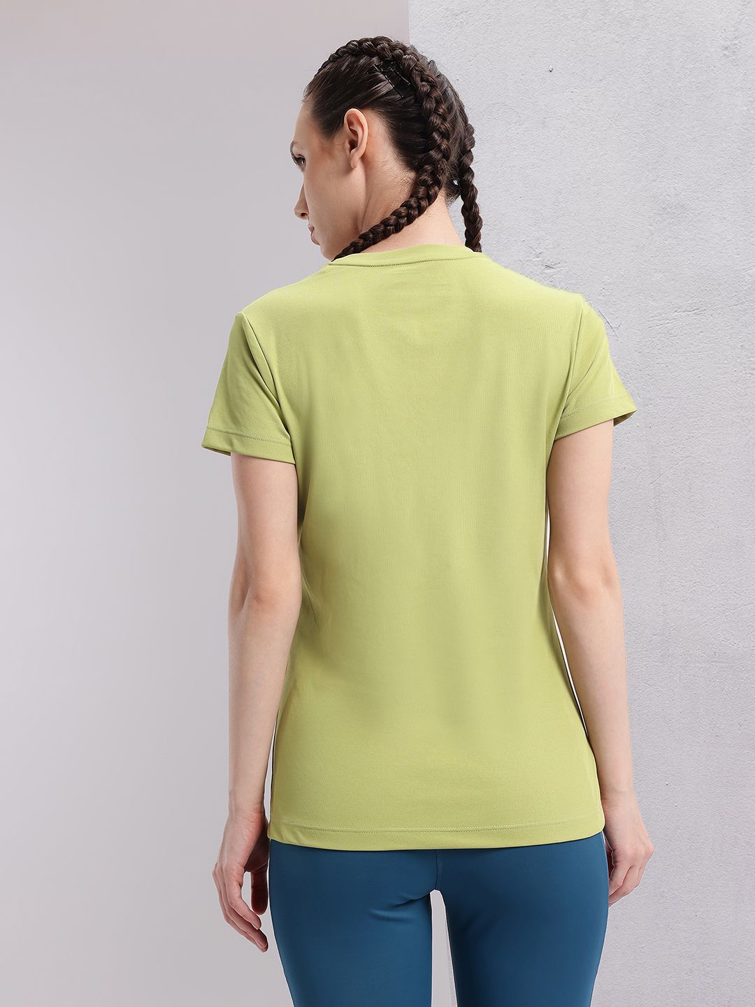 HRX by Hrithik Roshan Solid T-shirt with Brand Logo Detail