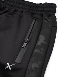 HRX by Hrithik Roshan Men Jet Black Solid Slim Fit Training Track Pants