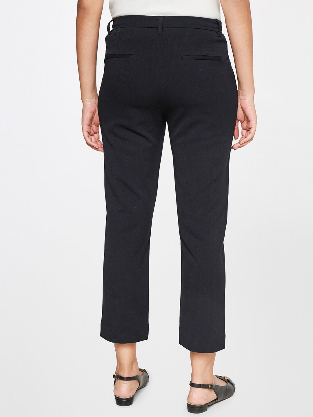 AND Women Mid -Rise Tapered Fit Trousers