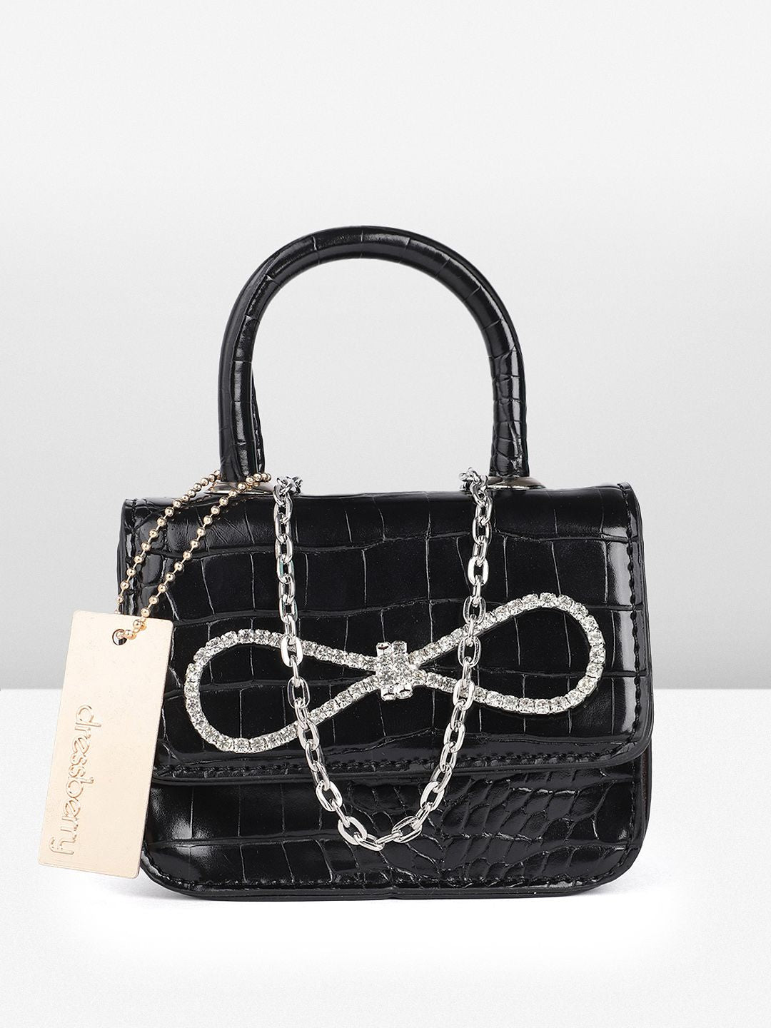 DressBerry Miniature Animal Textured Satchel