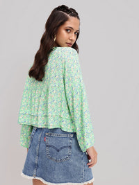 DressBerry Flutter Falls Tiered A-Line Top