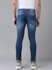 SPYKAR Men Super Skinny Fit Low-Rise Heavy Fade Stretchable Jeans