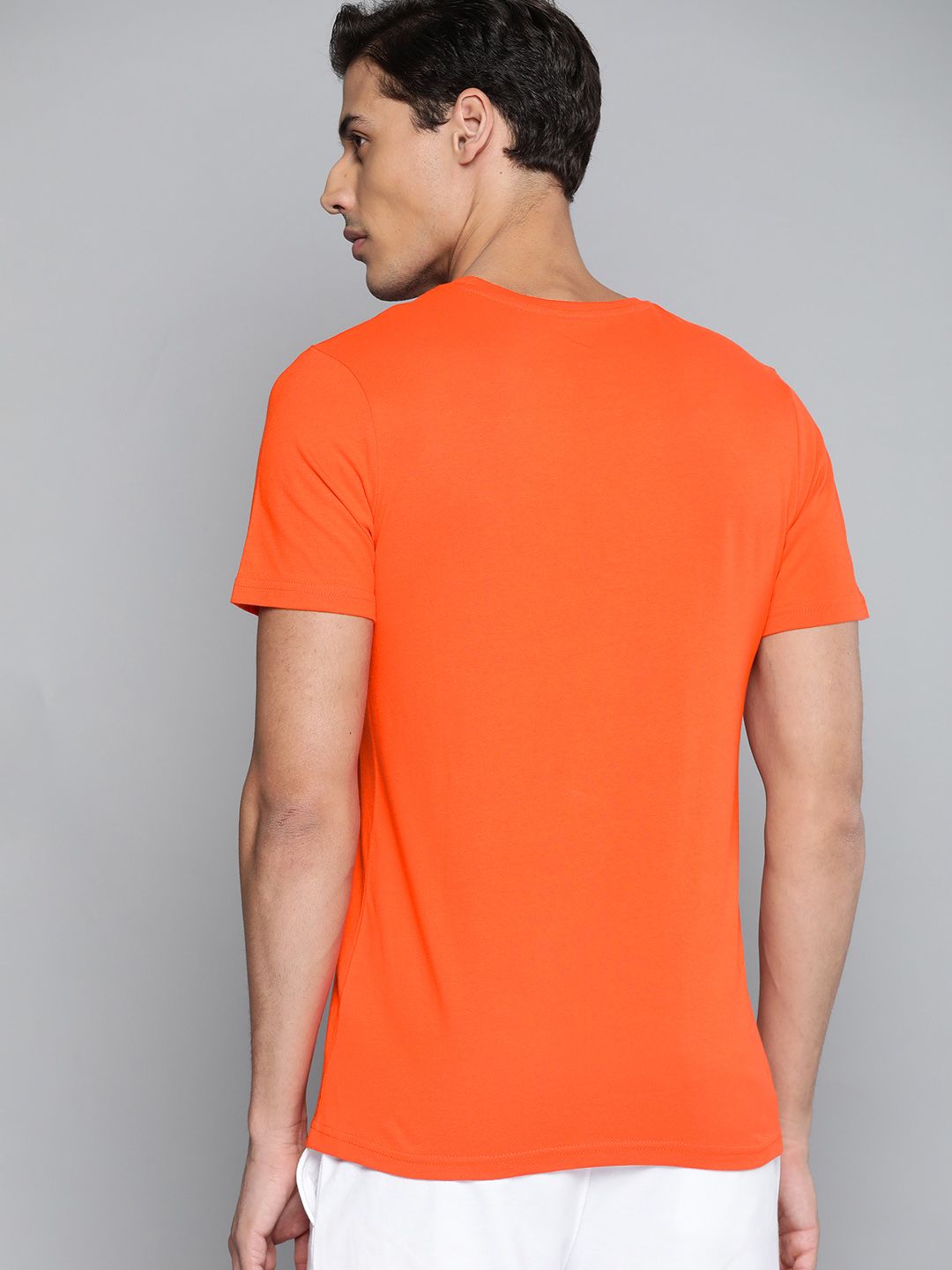 HRX By Hrithik Roshan Lifestyle Men Oxy Fire Bio-Wash Typography Tshirts