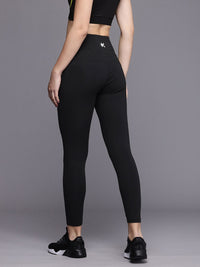 HRX by Hrithik Roshan Women Antimicrobial & Rapid Dry High Rise Slim Fit Training Tights