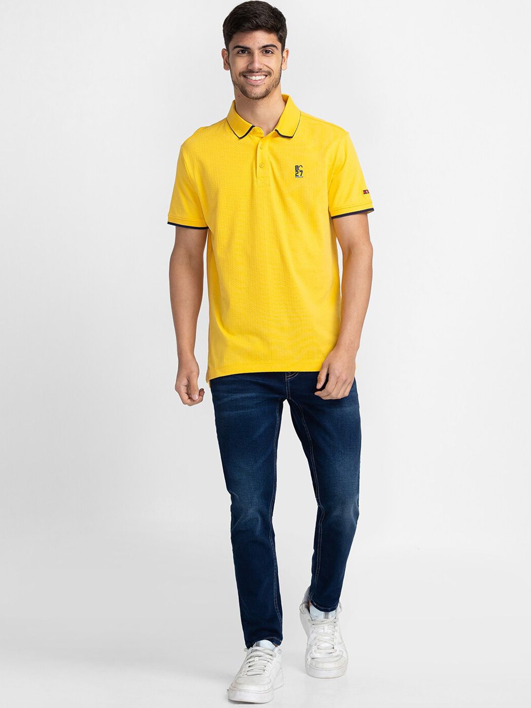 Being Human Polo Collar Regular Sleeves T-shirt