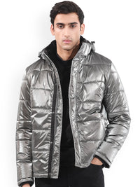 RARE RABBIT Men Osad Tailored Fit Hooded Puffer Jacket