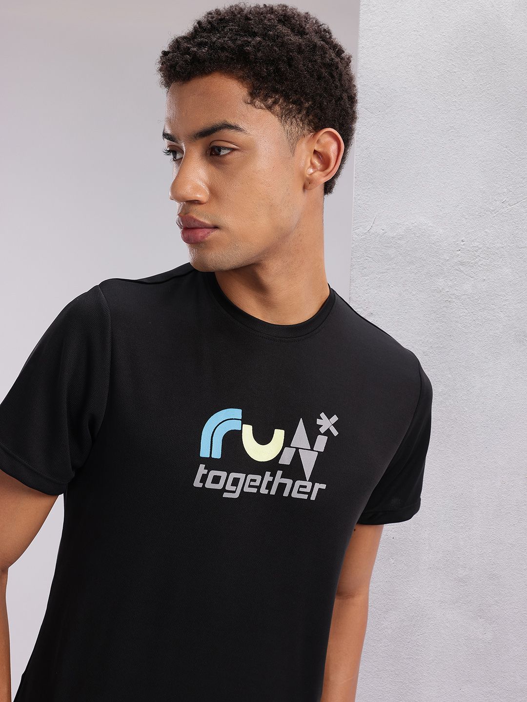 HRX by Hrithik Roshan Couple Collection Printed Rapid-Dry Running T-shirt