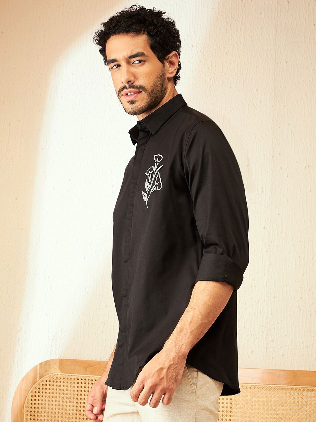 DENNISON Smart Floral Printed Casual Shirt