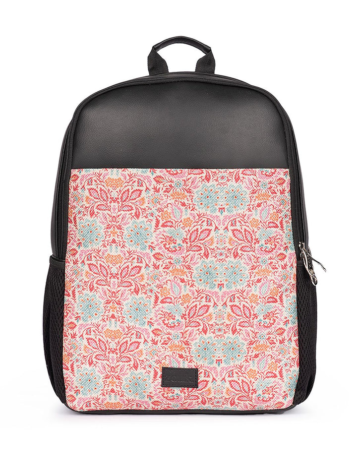 ZOUK Mangalore Blossoms Printed Water Resistance Backpack Up To 16 Inch