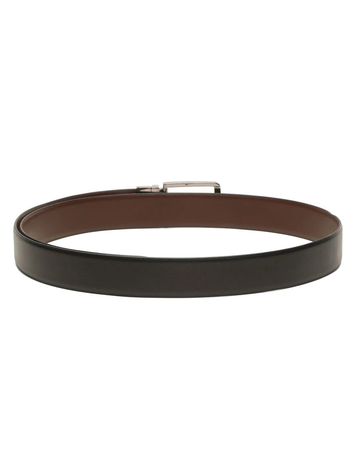 Teakwood Leathers Men Textured Leather Reversible Formal Belt