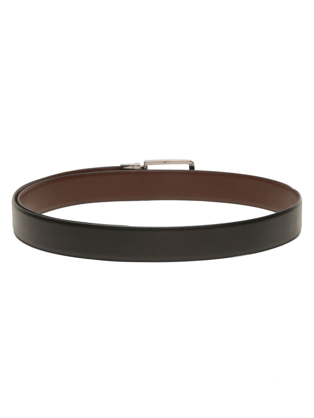 Teakwood Leathers Men Textured Leather Reversible Formal Belt