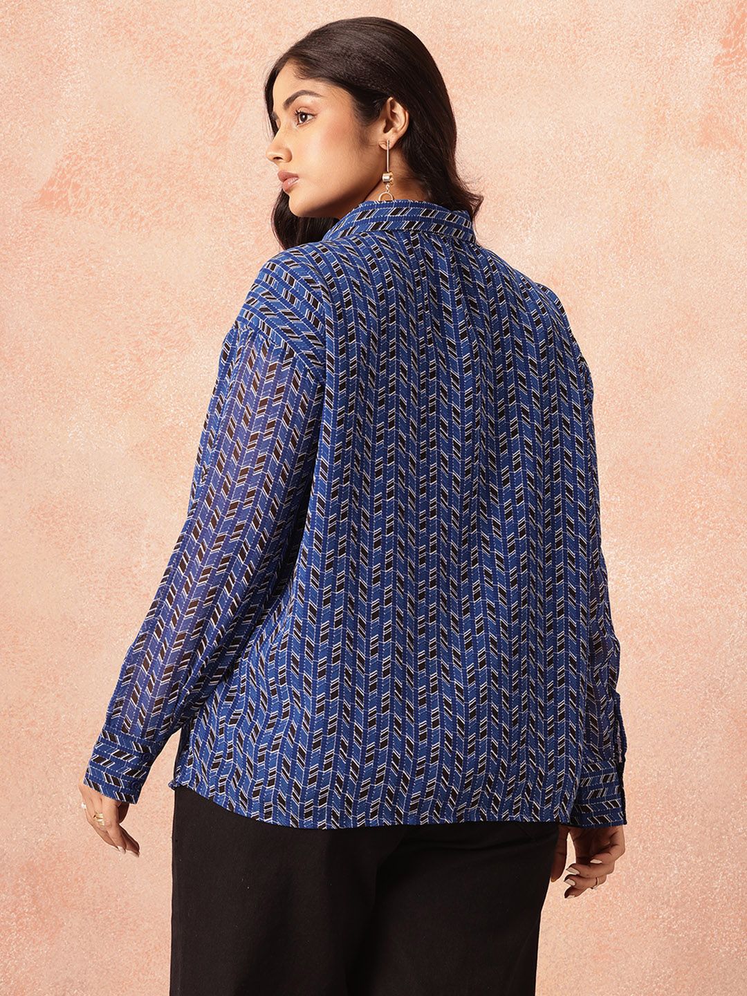all about you Plus Size Printed Casual Shirt