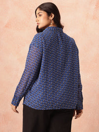 all about you Plus Size Printed Casual Shirt