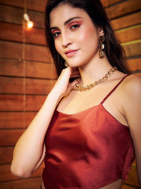 Berrylush Shoulder Strap Regular Top