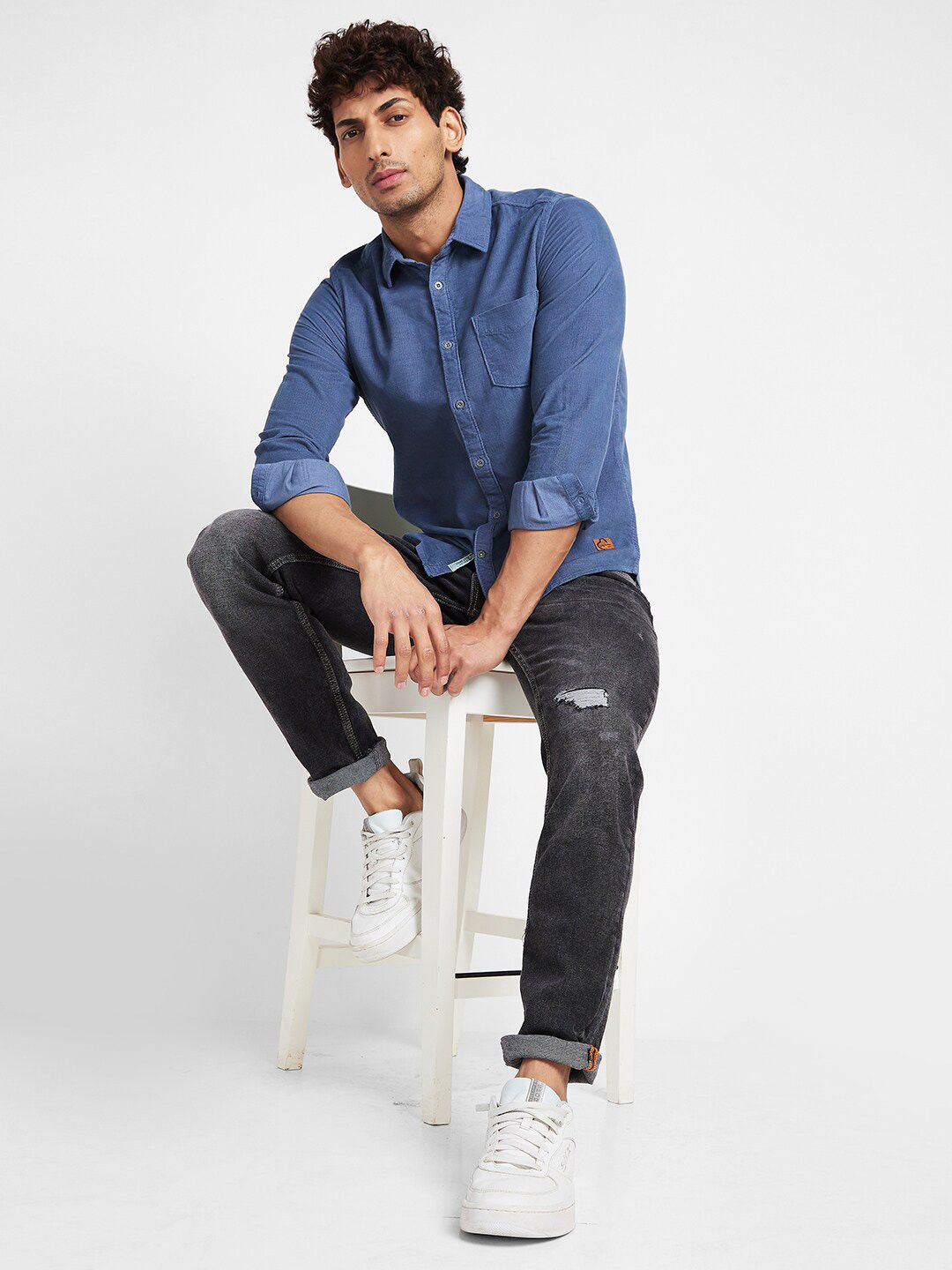 Being Human Slim Fit Opaque Casual Shirt