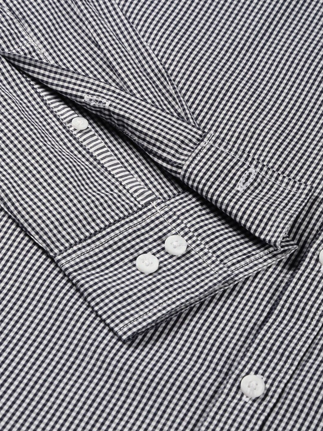 Thomas Scott Classic Slim Fit Micro Checked Pure Cotton Casual Shirt