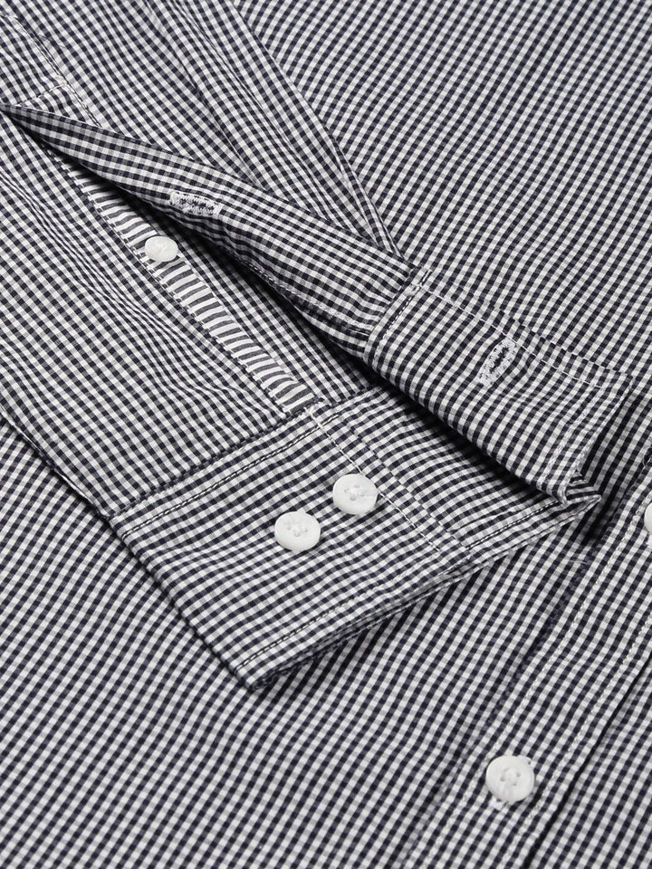 Thomas Scott Classic Slim Fit Micro Checked Pure Cotton Casual Shirt