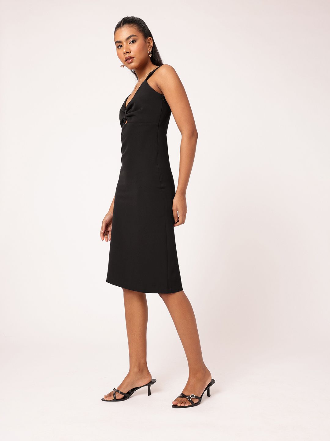 DressBerry Cut Out Magic Shoulder Straps Sheath Dress