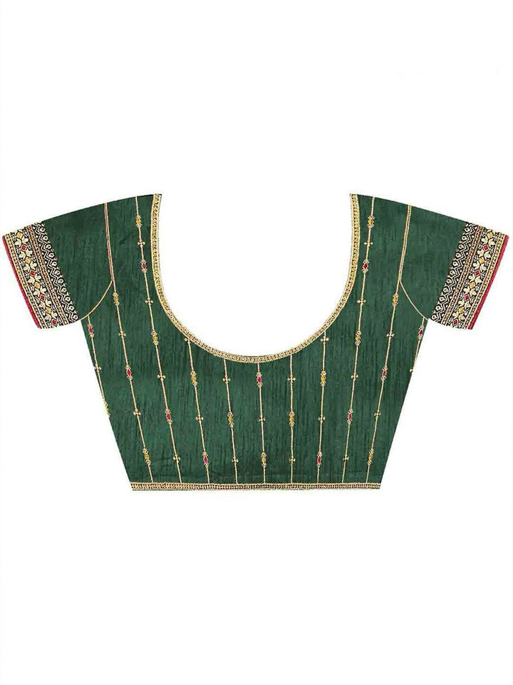 Saree mall Embellished Beads and Stones Silk Blend Sarees