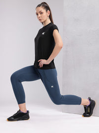 HRX by Hrithik Roshan Women Brand Logo Detail Rapid-Dry Running T-shirt