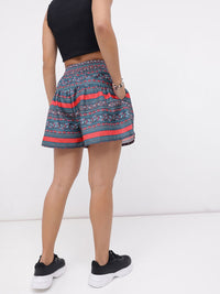 DressBerry Women Classic Fusion Floral Printed High-Rise Shorts