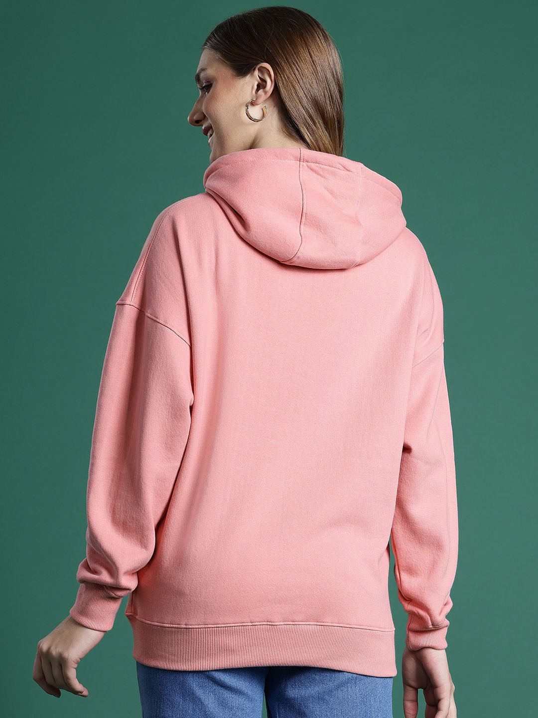 DressBerry Women Printed Hooded Sweatshirt