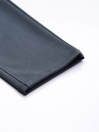 The Indian Garage Co Men Textured Slim Fit Trousers