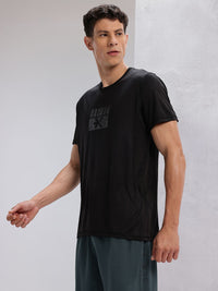 HRX by Hrithik Roshan Brand Logo Print Rapid-Dry Training T-shirt