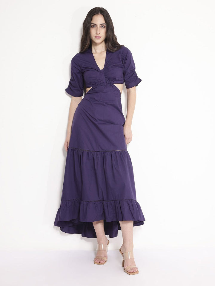 Rareism Cut Out Maxi Dress