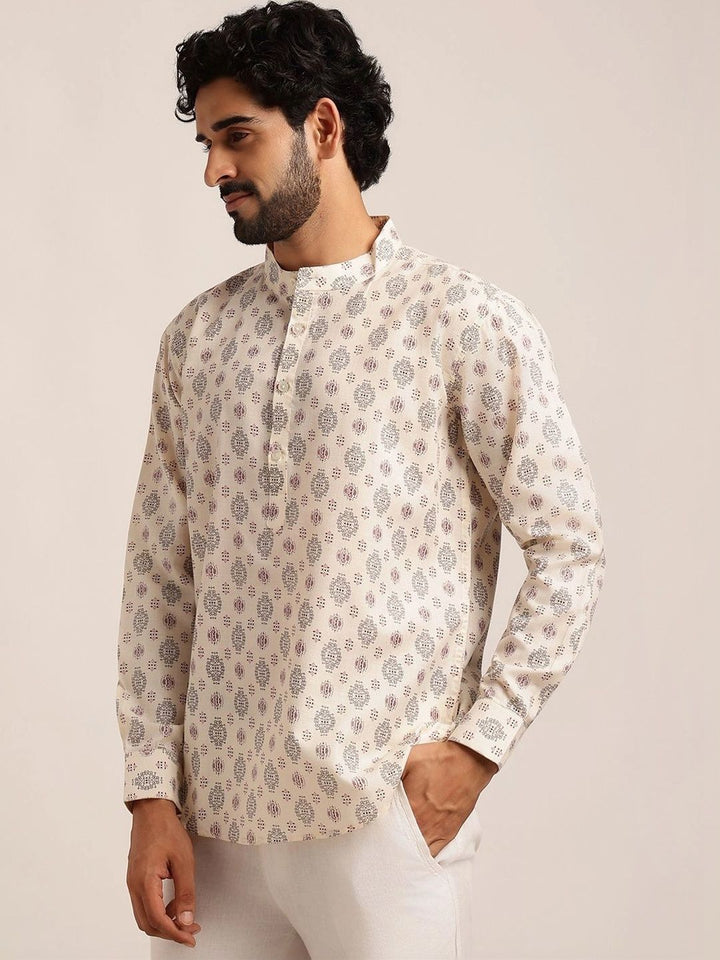 Anouk Lelaki Motif Etnik Bercetak Indie Prints Kurta
