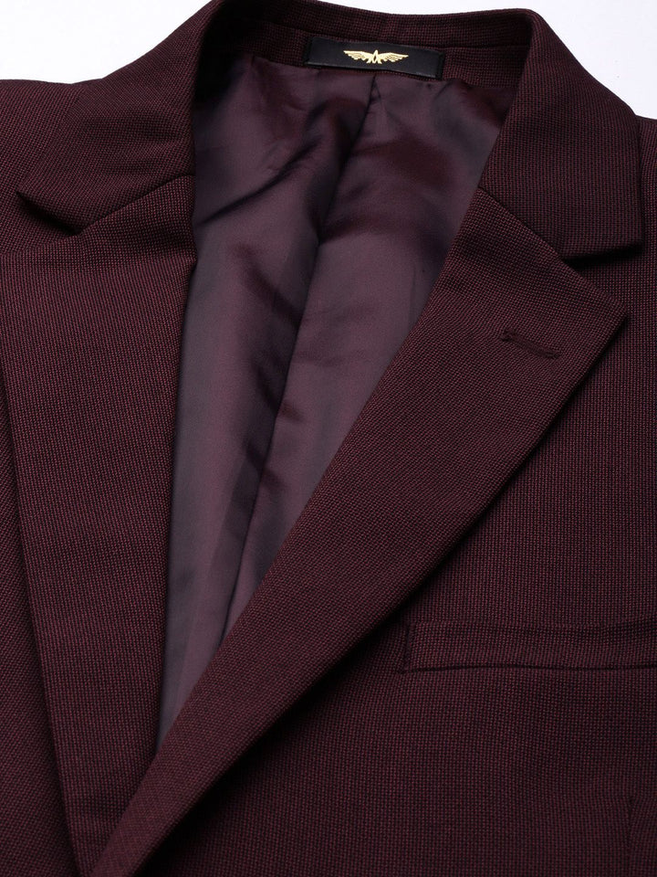 Park Avenue Self Design Single Breasted 2 Piece Party Suits