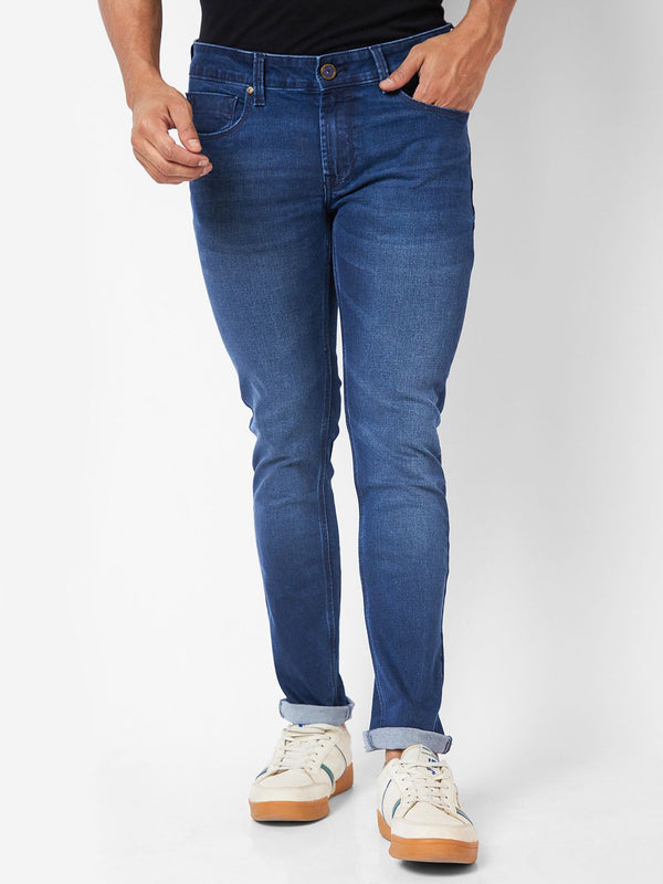 SPYKAR Men Skinny Slim Fit Low-Rise Light Fade Stretchable Jeans